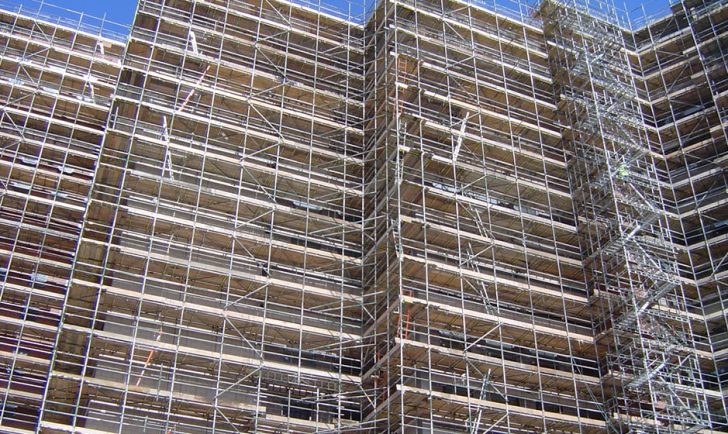 About Us - Our Approach - Materials - Braceless scaffolding system About Us - Our Approach - Materials - Braceless scaffolding system