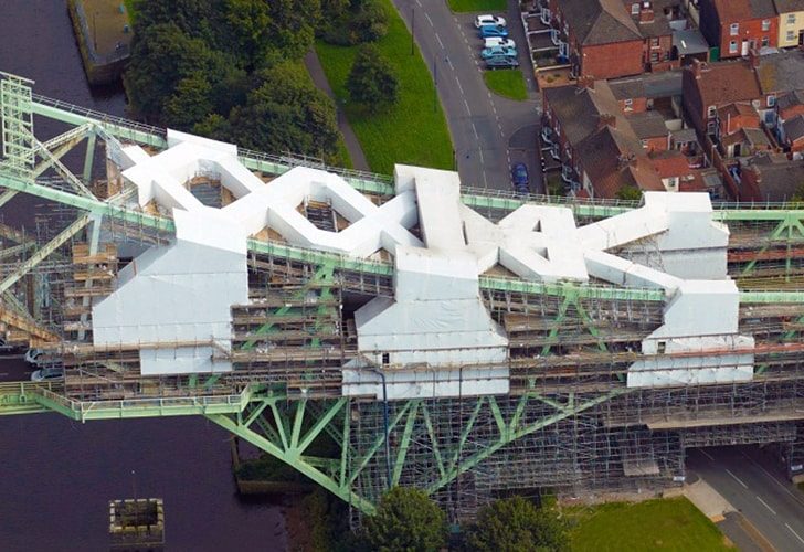 Runcorn Bridge, high level - Project - Lyndon Scaffolding Runcorn Bridge, high level - Project - Lyndon Scaffolding