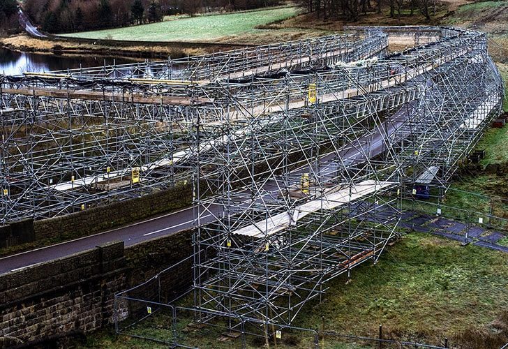 Stalybridge Powerline Access Scaffold - Project - Lyndon Scaffolding