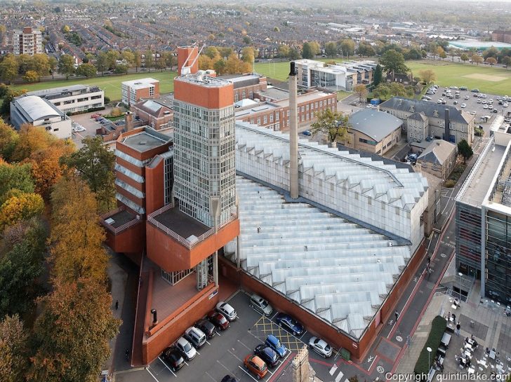 leicester uni lots of glass